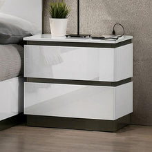 Load image into Gallery viewer, BIRSFELDEN Night Stand w/ USB, White