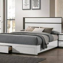 Load image into Gallery viewer, BIRSFELDEN Cal.King, E.King, &amp; Queen Bed w/ Drawers, White