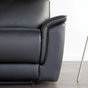 Bienne Sofa Manual Recliner White & Black
