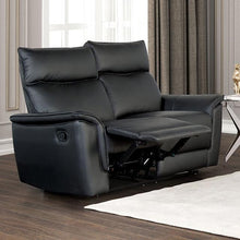 Load image into Gallery viewer, Bienne Loveseat Manual Recliner White &amp; Black