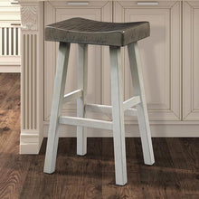 Load image into Gallery viewer, Biasca 29&quot; Stool (2/CTN) White, Brown, &amp; Black