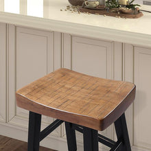 Load image into Gallery viewer, Biasca 29&quot; Stool (2/CTN) White, Brown, &amp; Black