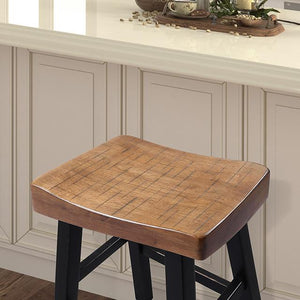 Biasca 29" Stool (2/CTN) White, Brown, & Black
