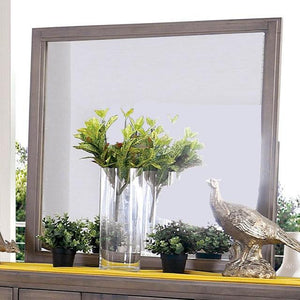 Berenice Mirror Espresso, Beige, & Brown