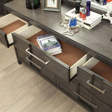 Load image into Gallery viewer, Berenice Espresso Night Stand White, Gray, &amp; Espresso