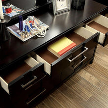 Load image into Gallery viewer, Berenice Espresso Night Stand White, Gray, &amp; Espresso