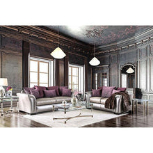Load image into Gallery viewer, Benigno Love Seat Silver &amp; Gray
