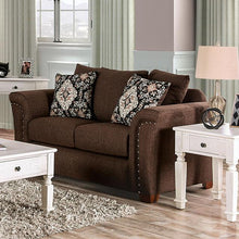 Load image into Gallery viewer, BELSIZE Loveseat Grey, Beige, &amp; Choclate