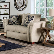 Load image into Gallery viewer, BELSIZE Loveseat Grey, Beige, &amp; Choclate
