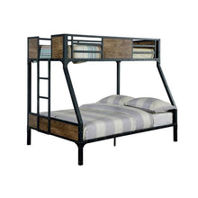 Load image into Gallery viewer, CLAPTON Black Twin/Full Bunk Bed