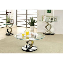 Load image into Gallery viewer, NOVA Satin Plated/Black End Table