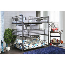 Load image into Gallery viewer, Olga I Antique Black Full/Full Bunk Bed