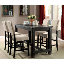 Load image into Gallery viewer, SANIA II Antique Black/Beige Counter Ht. Bench