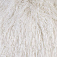 Load image into Gallery viewer, Sheri White 20&quot; X 20&quot; Pillow, Shaggy White (2/CTN)