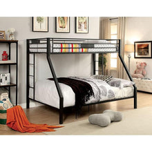 Load image into Gallery viewer, CLAREN Black Twin/Queen Bunk Bed