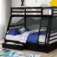 Load image into Gallery viewer, California Iv Black Twin/Full Bunk Bed image