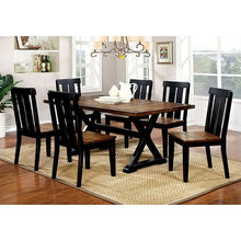 Load image into Gallery viewer, ALANA Antique Oak/Black Dining Table