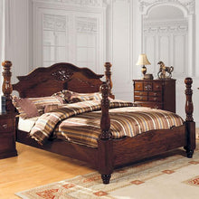 Load image into Gallery viewer, Tuscan II Glossy Dark Pine Cal.King, E.King, &amp; Queen Bed