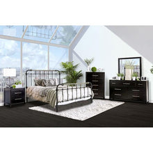 Load image into Gallery viewer, RIANA Antique Black Metal E.King, Full, Queen, &amp; Twin Bed