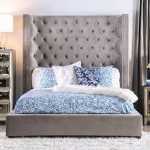 Load image into Gallery viewer, ROSABELLE E.King &amp; Queen Bed, Black, Gray, &amp; Ivory,