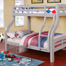 Load image into Gallery viewer, SOLPINE Gray Twin/Full Bunk Bed image