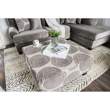 Load image into Gallery viewer, Bonaventura Gray/Pattern Ottoman