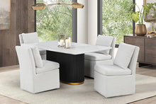 Load image into Gallery viewer, Morges Rect Dining Marble Table