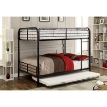Load image into Gallery viewer, BROCKET Black Metal Full/Full Bunk Bed