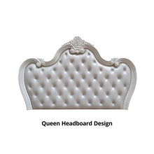 Load image into Gallery viewer, Ventresca E.King &amp; Queen Bed White &amp; Chrome