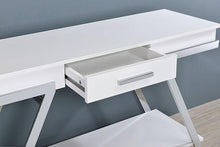 Load image into Gallery viewer, TITUS Sofa Table, White/Chrome