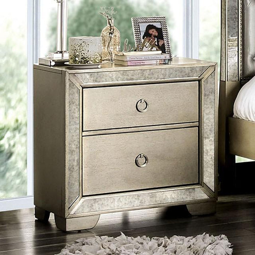 LORAINE Champagne Night Stand