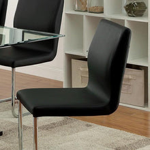 Load image into Gallery viewer, LODIA I Black/Silver Side Chair