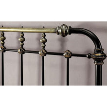 Load image into Gallery viewer, RIANA Antique Black Metal E.King, Full, Queen, &amp; Twin Bed