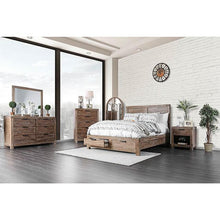 Load image into Gallery viewer, Wynton Weathered Light Oak Queen Bed