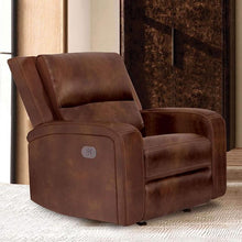 Load image into Gallery viewer, SOTERIOS Power Recliner, Medium Brown image