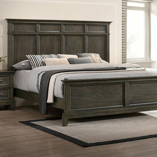 HOUSTON Cal.King, E.King & Queen Bed, Gray