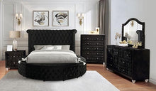 Load image into Gallery viewer, SANSOM E.King &amp; Queen Bed, Black, Blue, &amp; Grey