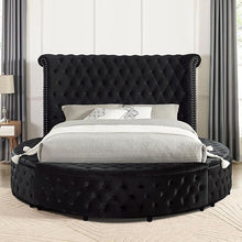 Load image into Gallery viewer, SANSOM E.King &amp; Queen Bed, Black, Blue, &amp; Grey
