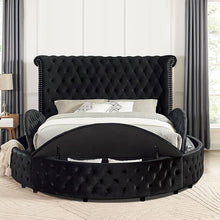Load image into Gallery viewer, SANSOM E.King &amp; Queen Bed, Black, Blue, &amp; Grey