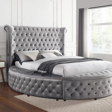 Load image into Gallery viewer, SANSOM E.King &amp; Queen Bed, Black, Blue, &amp; Grey