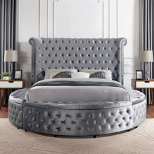 Load image into Gallery viewer, SANSOM E.King &amp; Queen Bed, Black, Blue, &amp; Grey