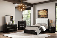 Load image into Gallery viewer, Osterley Queen &amp; E.King Bed Grey &amp; Black