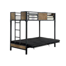 Load image into Gallery viewer, CLAPTON Black Twin Bed w/ Futon Base