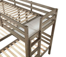 Load image into Gallery viewer, HORTENSE Triple Twin Bunk Bed, W. Gray