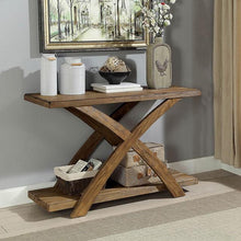 Load image into Gallery viewer, Bryanna Antique Light Oak Sofa Table