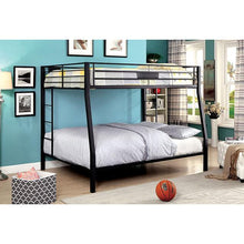 Load image into Gallery viewer, CLAREN Black Full/Queen Bunk Bed