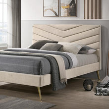 Load image into Gallery viewer, VIVAR Queen Bed, Beige image