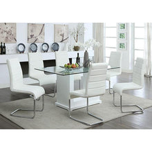 Load image into Gallery viewer, Eva White/Clear Dining Table