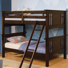 Load image into Gallery viewer, Spring Creek Dark Walnut Twin/Twin Bunk Bed image