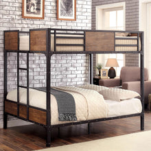 Load image into Gallery viewer, CLAPTON Black Full/Full Bunk Bed image